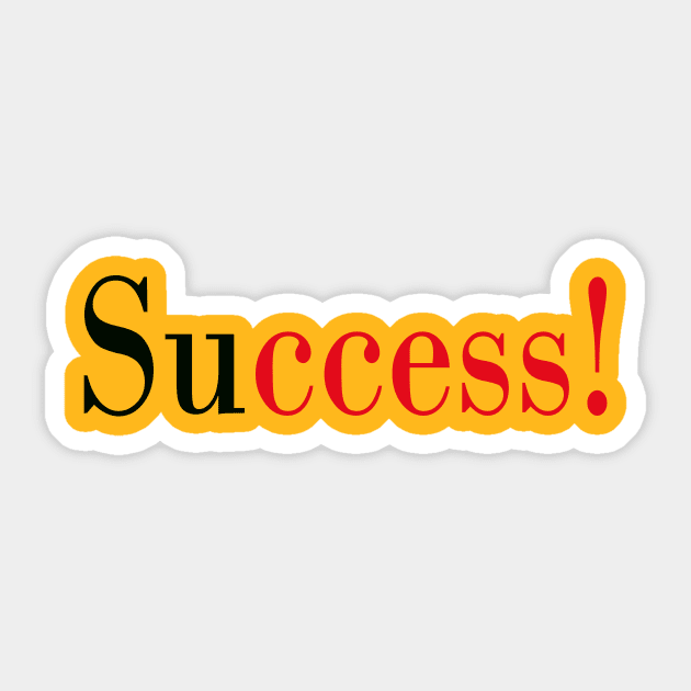 Success! Sticker by robertbruton